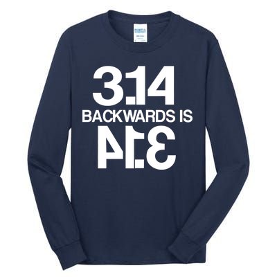 Pi 3.14 Backwards Is Pie Tall Long Sleeve T-Shirt