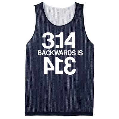 Pi 3.14 Backwards Is Pie Mesh Reversible Basketball Jersey Tank