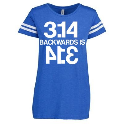 Pi 3.14 Backwards Is Pie Enza Ladies Jersey Football T-Shirt