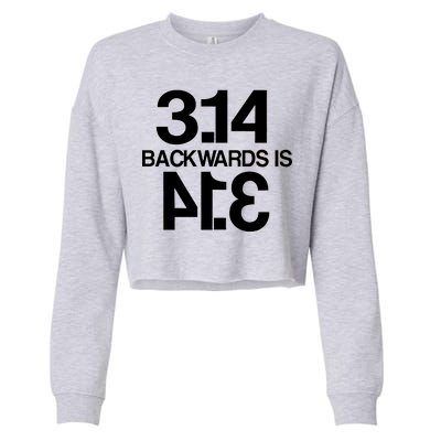 Pi 3.14 Backwards Is Pie Cropped Pullover Crew