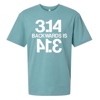 Pi 3.14 Backwards Is Pie Sueded Cloud Jersey T-Shirt