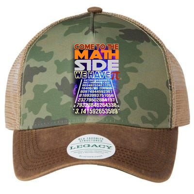 Pi Day - Come To The Math Side Parody Legacy Tie Dye Trucker Hat