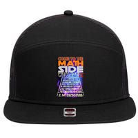 Pi Day - Come To The Math Side Parody 7 Panel Mesh Trucker Snapback Hat