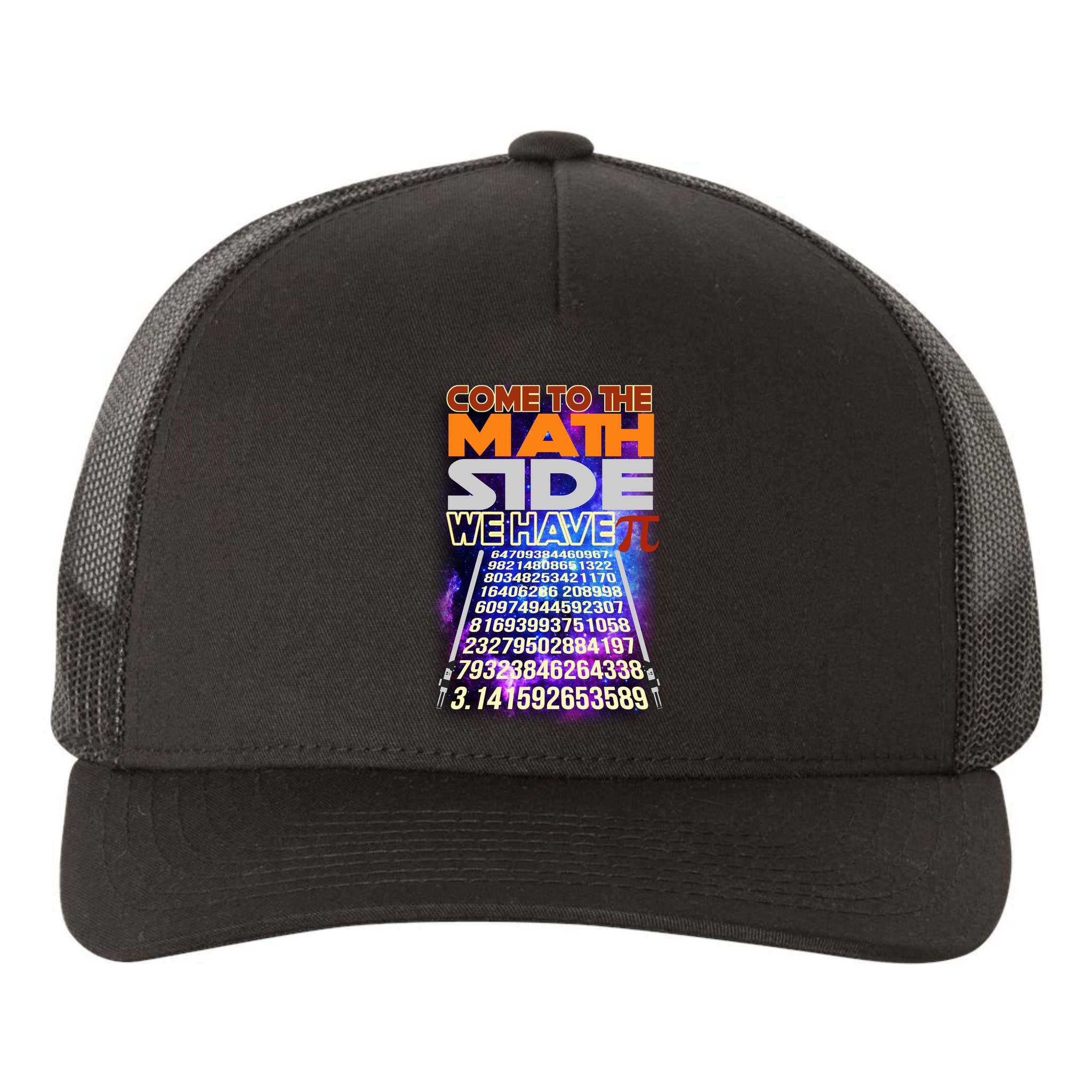 Pi Day - Come To The Math Side Parody Yupoong Adult 5-Panel Trucker Hat
