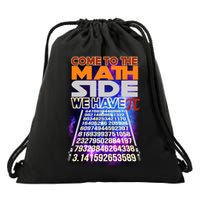 Pi Day - Come To The Math Side Parody Drawstring Bag