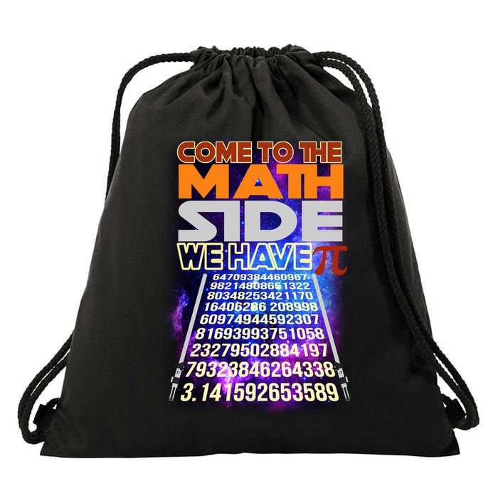 Pi Day - Come To The Math Side Parody Drawstring Bag