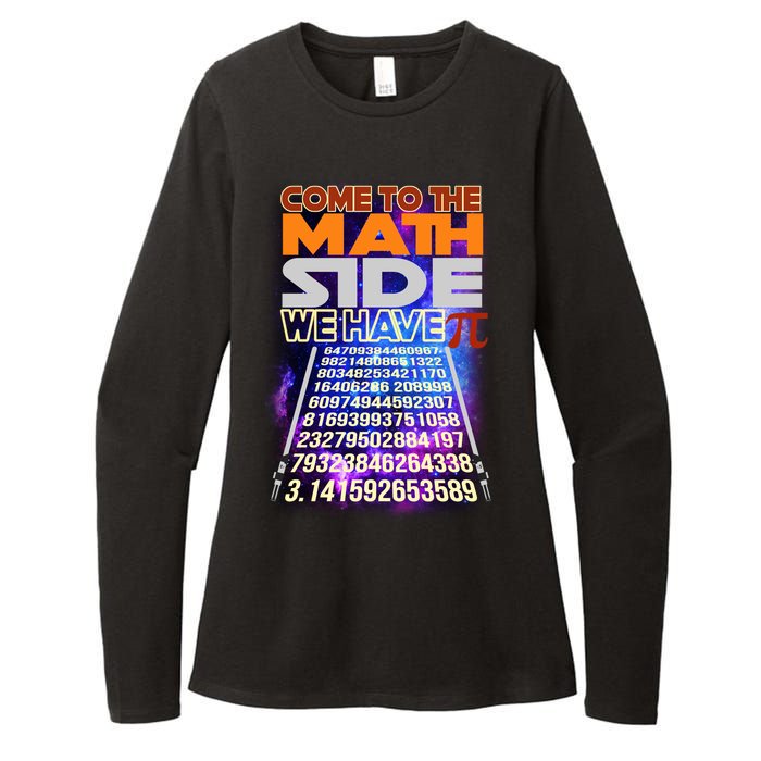 Pi Day - Come To The Math Side Parody Womens CVC Long Sleeve Shirt