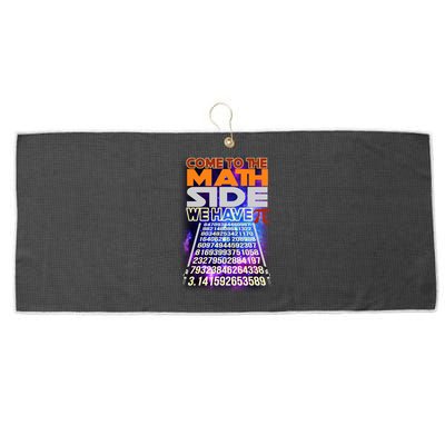 Pi Day - Come To The Math Side Parody Large Microfiber Waffle Golf Towel