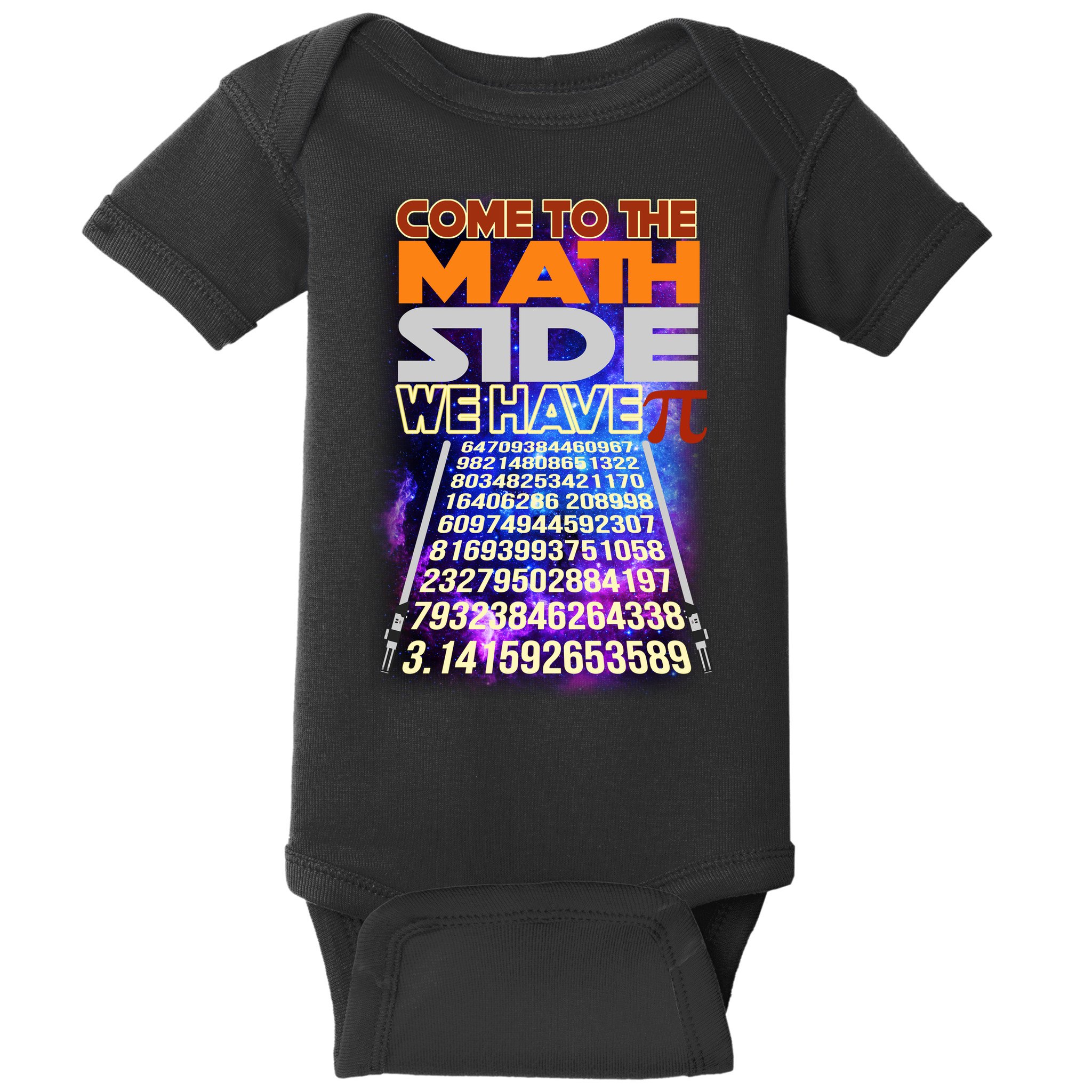 Pi Day - Come To The Math Side Parody Baby Bodysuit