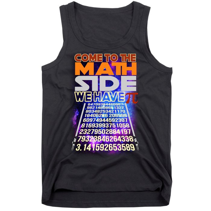 Pi Day - Come To The Math Side Parody Tank Top