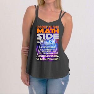 Pi Day - Come To The Math Side Parody Women's Strappy Tank