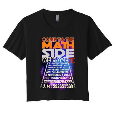 Pi Day - Come To The Math Side Parody Crop Top