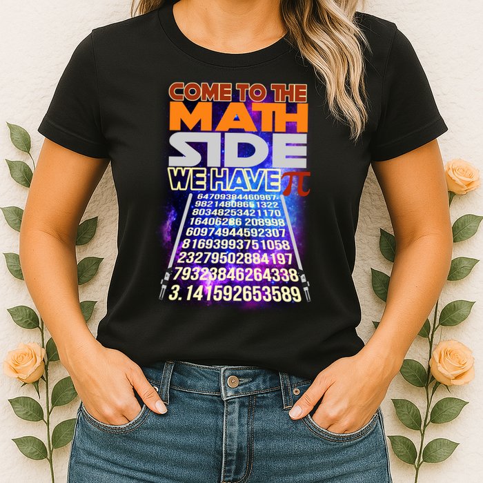 Pi Day - Come To The Math Side Parody Womens T-Shirt