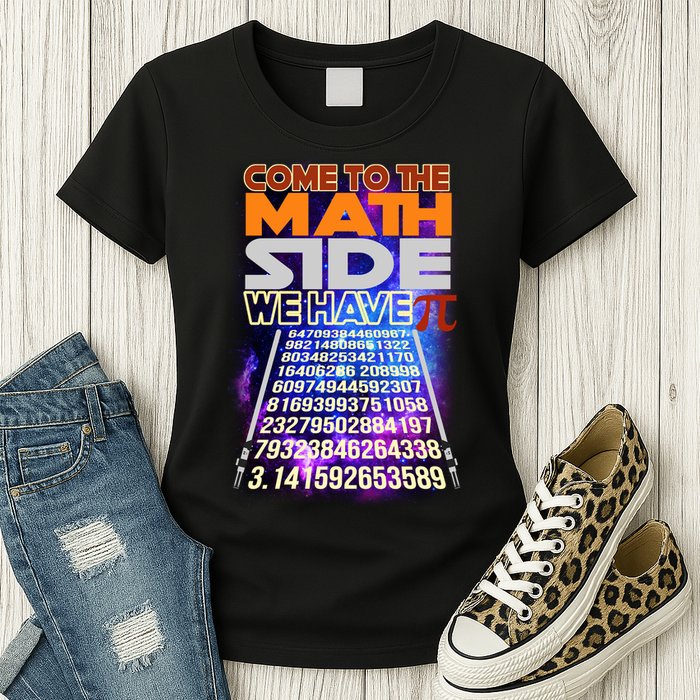 Pi Day - Come To The Math Side Parody Womens T-Shirt