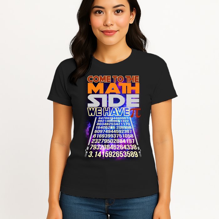 Pi Day - Come To The Math Side Parody Womens T-Shirt