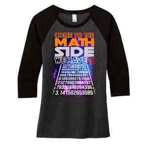 Pi Day - Come To The Math Side Parody Women's Tri-Blend 3/4-Sleeve Raglan Shirt