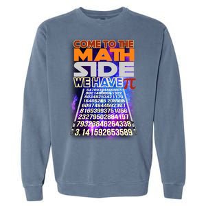 Pi Day - Come To The Math Side Parody Garment-Dyed Sweatshirt