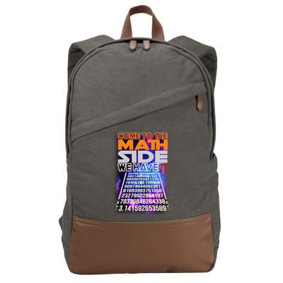 Pi Day - Come To The Math Side Parody Cotton Canvas Backpack