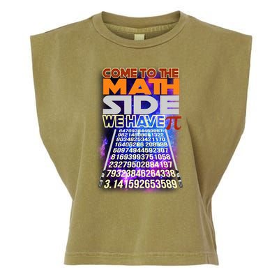 Pi Day - Come To The Math Side Parody Garment-Dyed Women's Muscle Tee