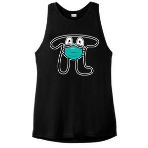 Pi Day 3.14 Quarantine Mask Pandemic  Ladies PosiCharge Tri-Blend Wicking Tank