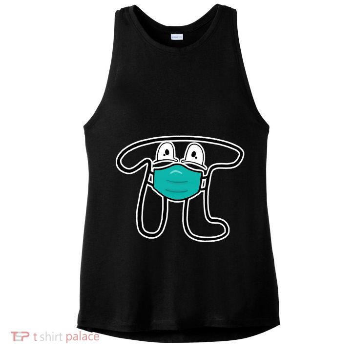 Pi Day 3.14 Quarantine Mask Pandemic  Ladies PosiCharge Tri-Blend Wicking Tank