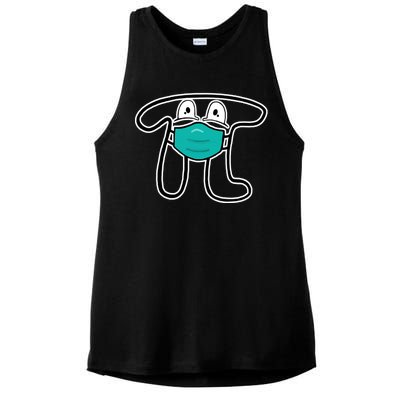 Pi Day 3.14 Quarantine Mask Pandemic  Ladies PosiCharge Tri-Blend Wicking Tank