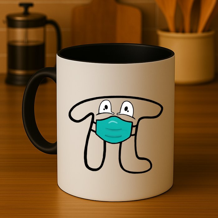 Pi Day 3.14 Quarantine Mask Pandemic  Mug