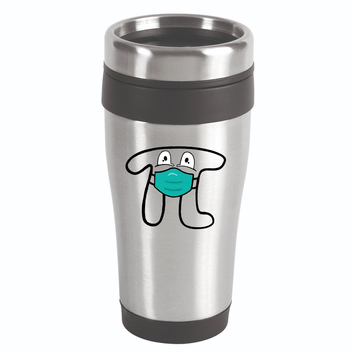 Pi Day 3.14 Quarantine Mask Pandemic  16oz Travel Tumbler