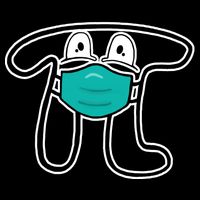 Pi Day 3.14 Quarantine Mask Pandemic  Cropped Pullover Crew