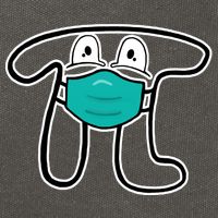 Pi Day 3.14 Quarantine Mask Pandemic  Cotton Canvas Backpack