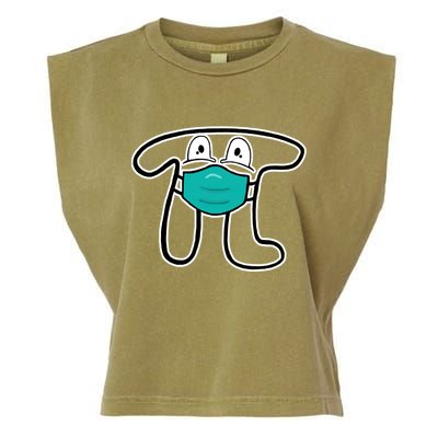 Pi Day 3.14 Quarantine Mask Pandemic  Garment-Dyed Women's Muscle Tee