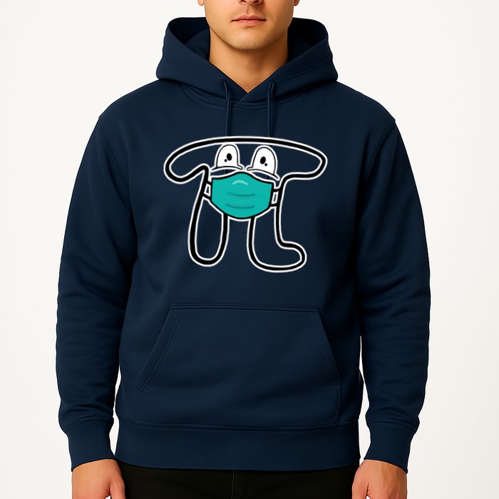 Pi Day 3.14 Quarantine Mask Pandemic  Hoodie