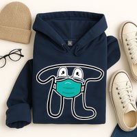Pi Day 3.14 Quarantine Mask Pandemic  Hoodie