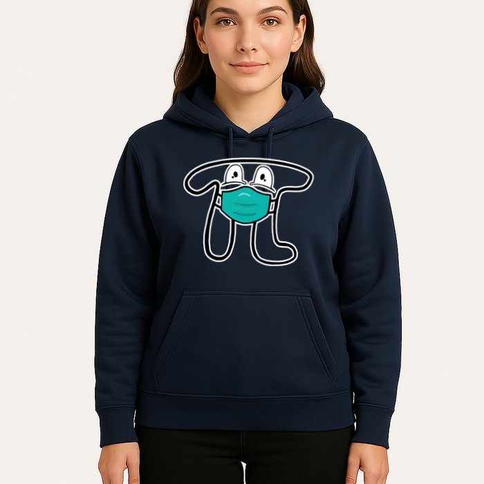 Pi Day 3.14 Quarantine Mask Pandemic  Hoodie
