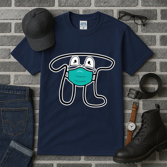 Pi Day 3.14 Quarantine Mask Pandemic  Tall T-Shirt
