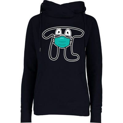 Pi Day 3.14 Quarantine Mask Pandemic  Womens Funnel Neck Pullover Hood