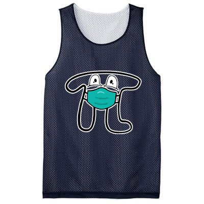 Pi Day 3.14 Quarantine Mask Pandemic  Mesh Reversible Basketball Jersey Tank