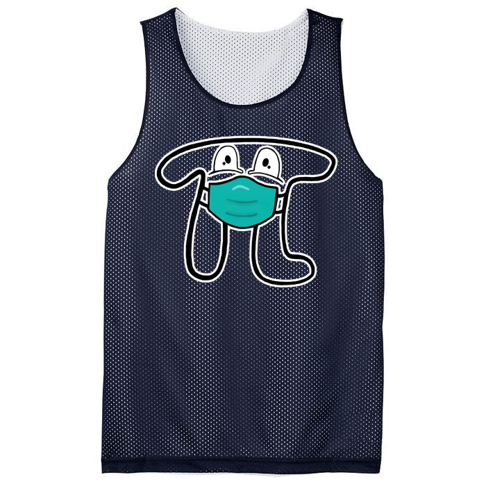 Pi Day 3.14 Quarantine Mask Pandemic  Mesh Reversible Basketball Jersey Tank