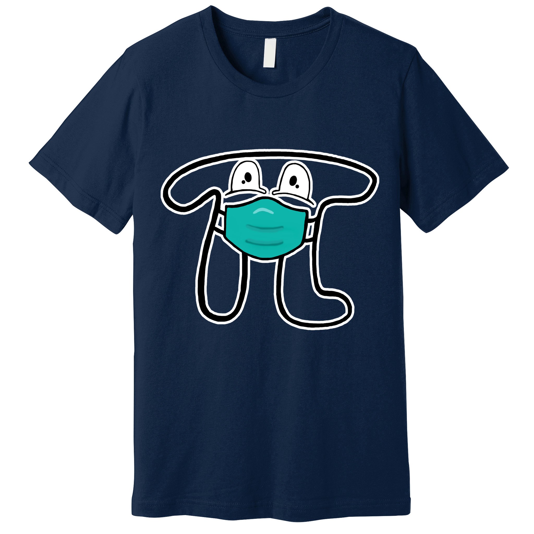 Pi Day 3.14 Quarantine Mask Pandemic  Premium T-Shirt