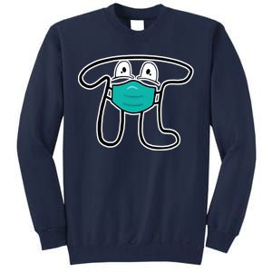 Pi Day 3.14 Quarantine Mask Pandemic  Tall Sweatshirt