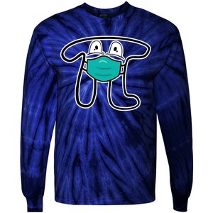 Pi Day 3.14 Quarantine Mask Pandemic  Tie-Dye Long Sleeve Shirt