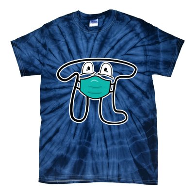 Pi Day 3.14 Quarantine Mask Pandemic  Tie-Dye T-Shirt