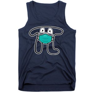 Pi Day 3.14 Quarantine Mask Pandemic  Tank Top