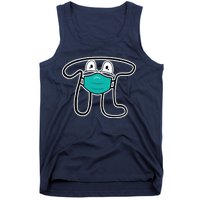 Pi Day 3.14 Quarantine Mask Pandemic  Tank Top