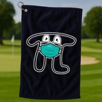 Pi Day 3.14 Quarantine Mask Pandemic  Golf Towel