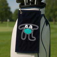 Pi Day 3.14 Quarantine Mask Pandemic  Golf Towel