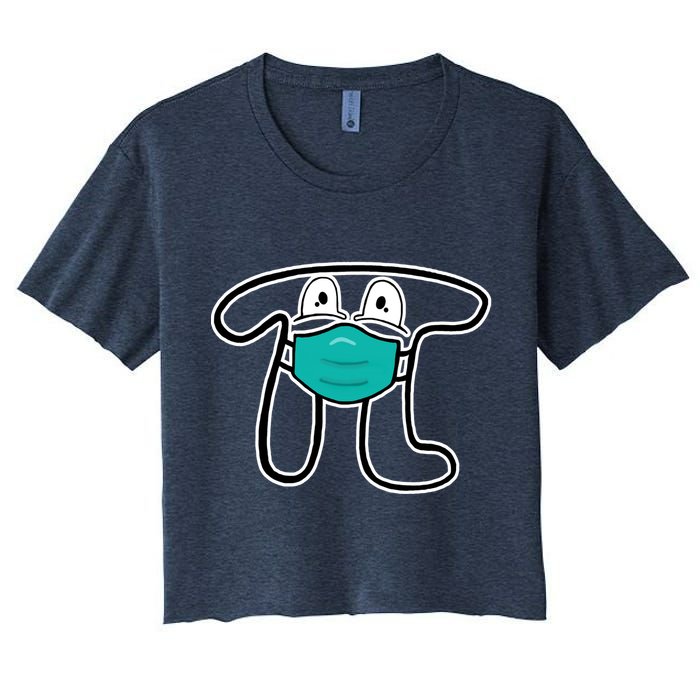 Pi Day 3.14 Quarantine Mask Pandemic  Crop Top