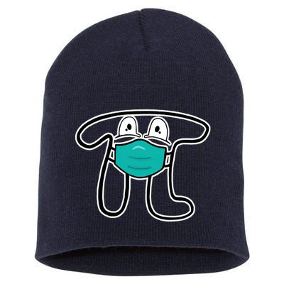 Pi Day 3.14 Quarantine Mask Pandemic  Short Acrylic Beanie