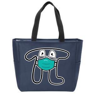 Pi Day 3.14 Quarantine Mask Pandemic  Zip Tote Bag