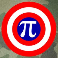 Pi Day America Superhero Crest 3.14 Math Geek Legacy Tie Dye Trucker Hat